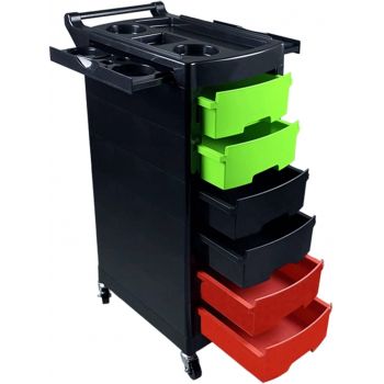 Salon Trolley Cart with 6 Drawers Beauty Storage O